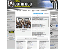 Tablet Screenshot of canalbotafogo.com